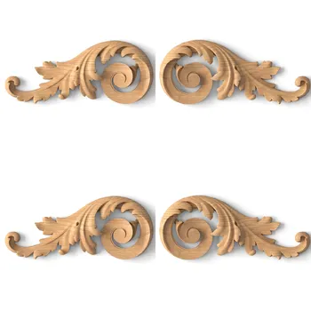 Acanthus Scroll Corner Appliques| Pair (Left & Right)